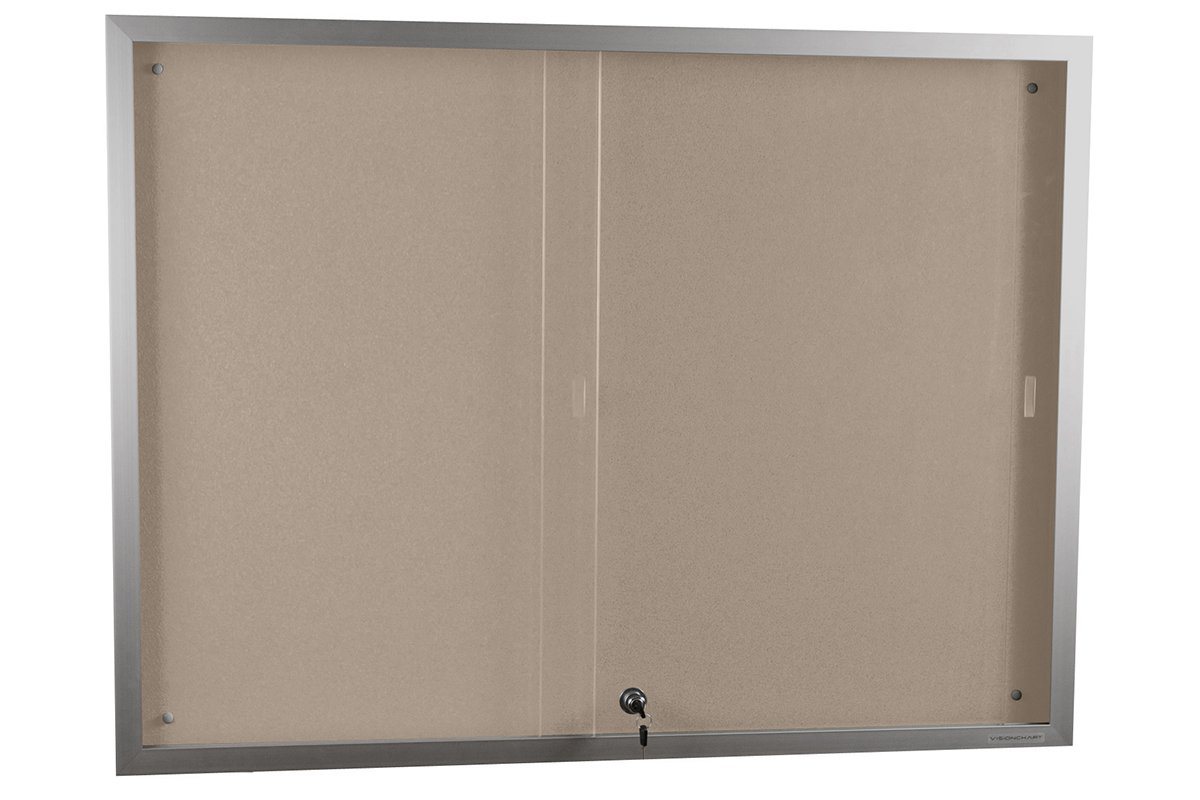 Vision Krommenie Notice Board Sliding Door [900H x 1200W] Vision BB2187 