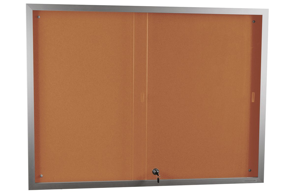 Vision Krommenie Notice Board Sliding Door [900H x 1200W] Vision BB2207 