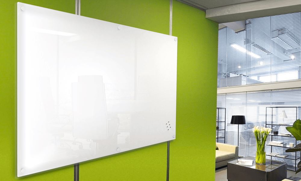 Vision Magnetic Glass Whiteboard Frameless-2400 x 1200  