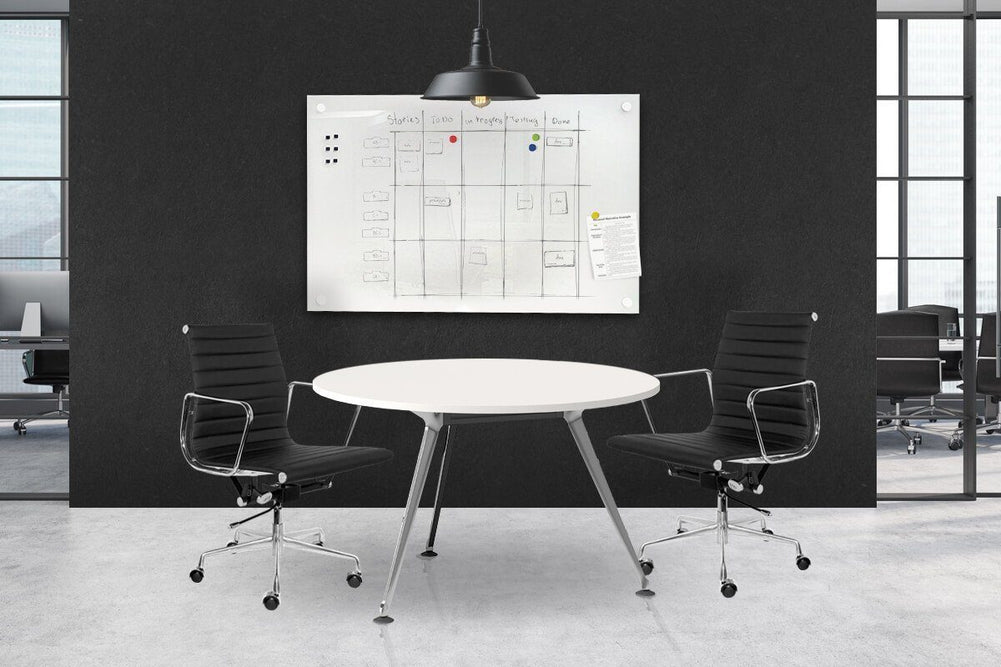 Vision Magnetic Glass Whiteboard Frameless-2400 x 1200  