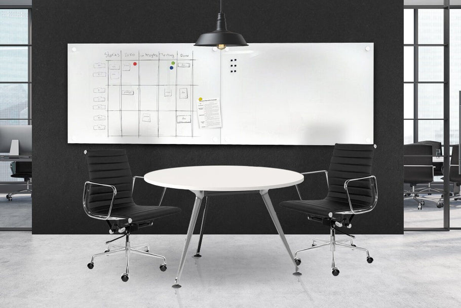 Environmental image of Vision Magnetic Glass Whiteboard Frameless