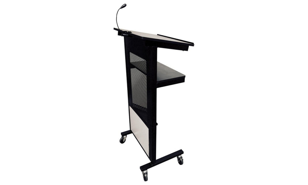 Vision Mobile Lectern on Wheels-black  