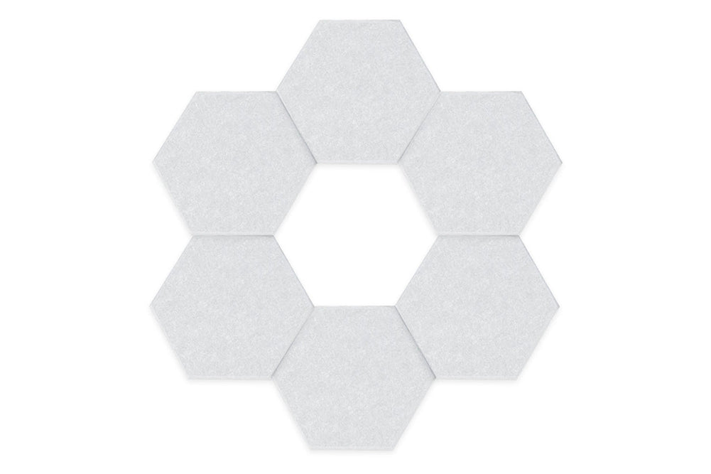 Vision SANA Acoustic Hexagon Shapes - Pack of 6-frost  