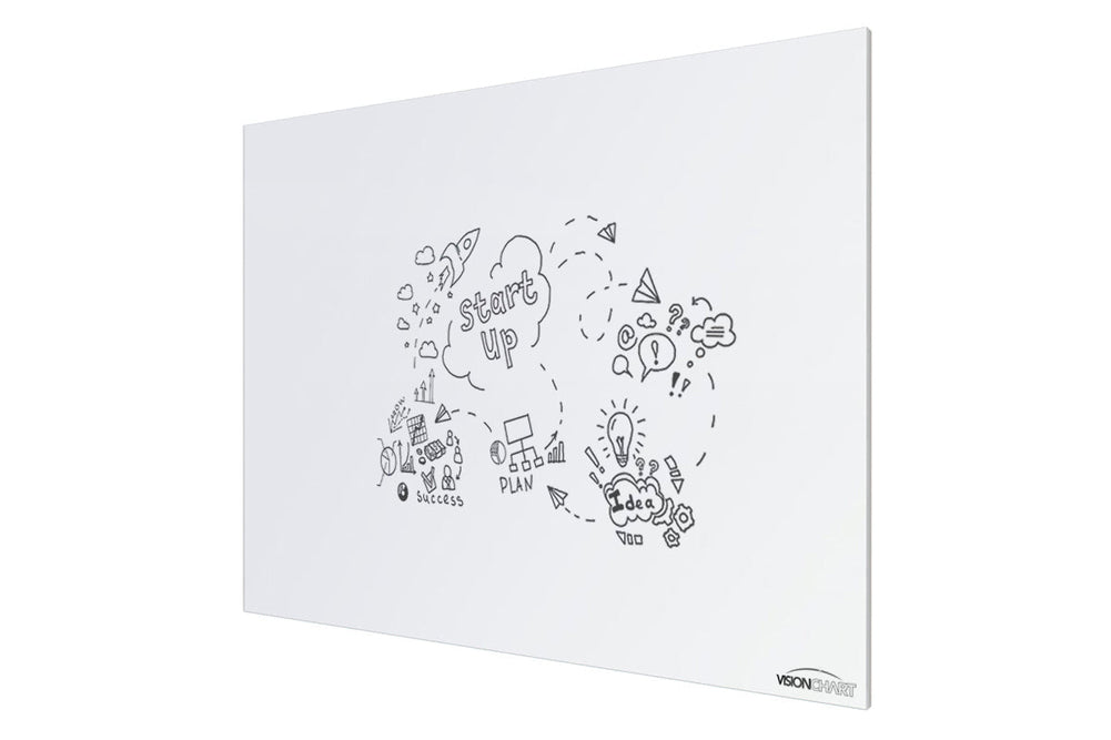 Vision Slim Magnetic Whiteboard [1200L x 1200W]-silver  