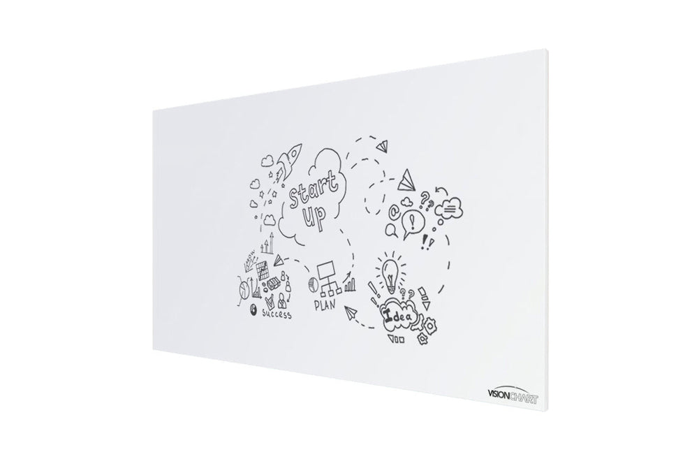 Vision Slim Magnetic Whiteboard [1200L x 900W]-white  