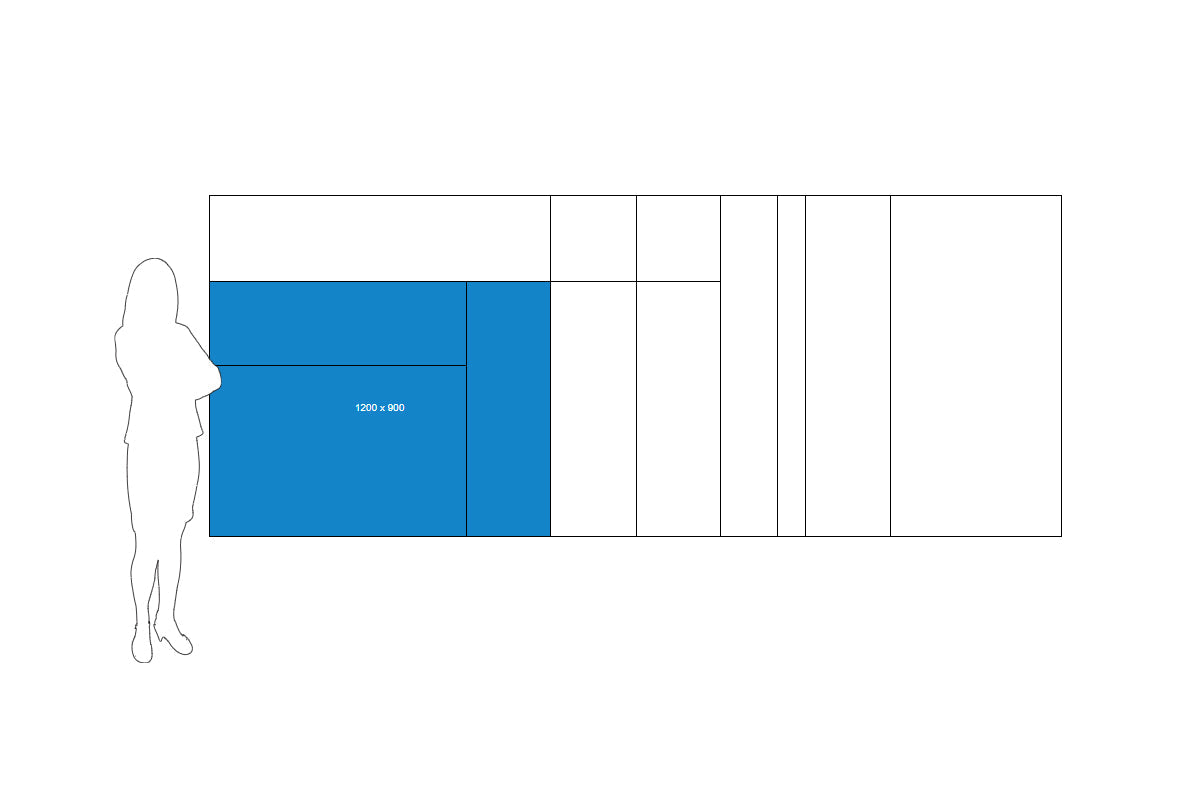 Vision Slim Magnetic Whiteboard [1200L x 900W] Vision 