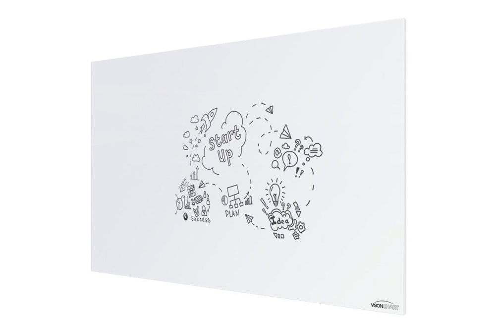 Vision Slim Magnetic Whiteboard [1500L x 1200W]-white  