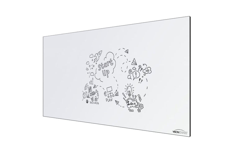 Vision Slim Magnetic Whiteboard [1500L x 900W] Vision black 