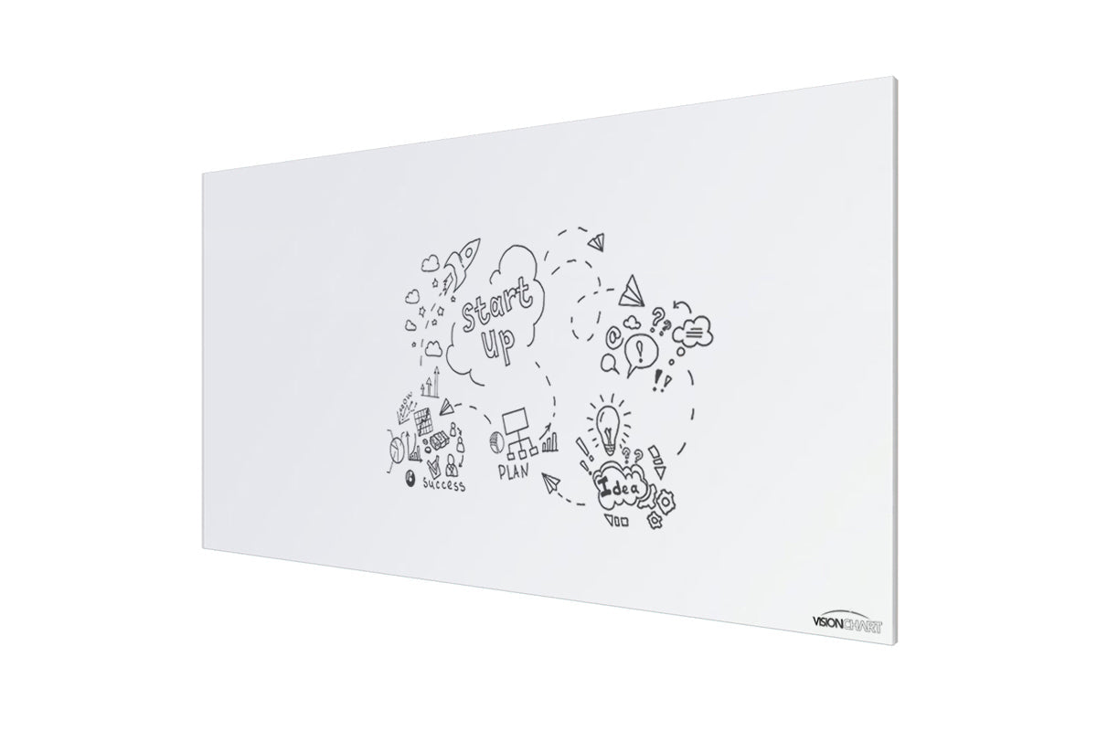 Vision Slim Magnetic Whiteboard [1500L x 900W] Vision silver 