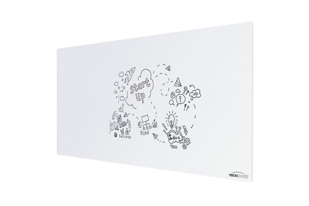 Vision Slim Magnetic Whiteboard [1500L x 900W]-white  