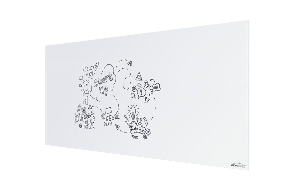 Vision Slim Magnetic Whiteboard [1800L x 900W]-white  