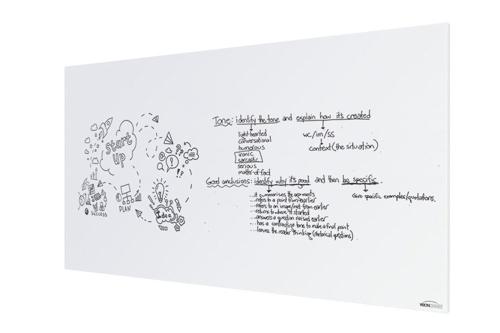 Vision Slim Magnetic Whiteboard [2100L x 1200W]-white  