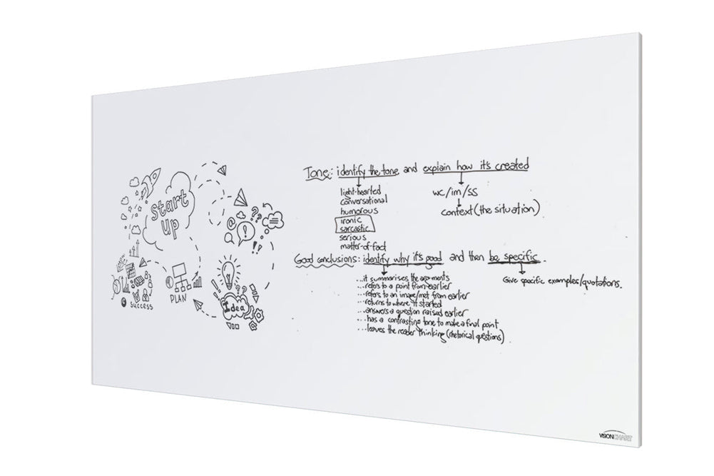 Vision Slim Magnetic Whiteboard [2100L x 1200W]-silver  