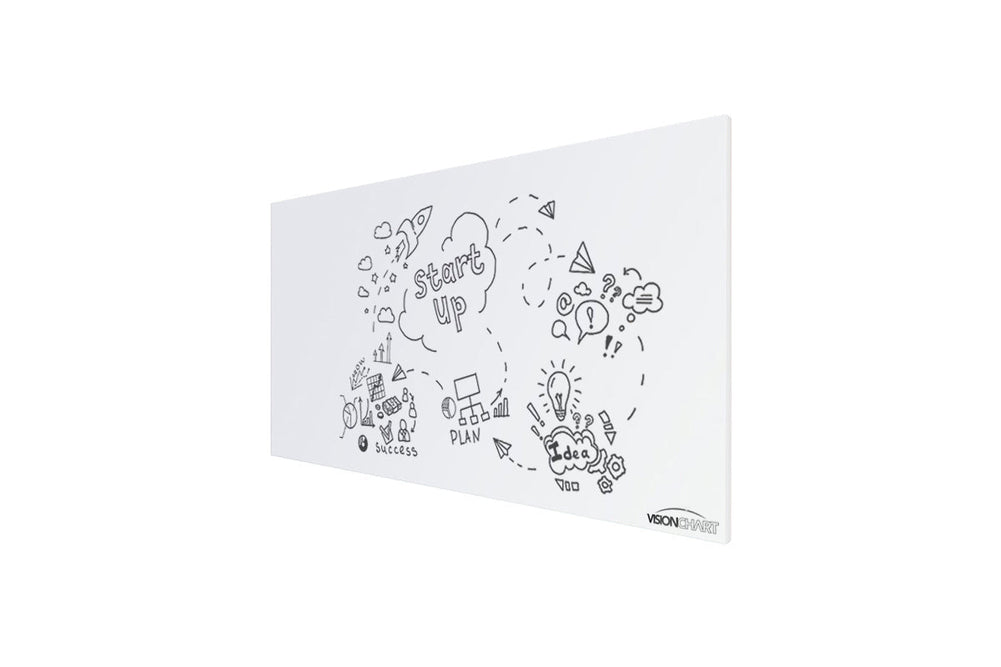 Vision Slim Magnetic Whiteboard [900L x 600W]-white  