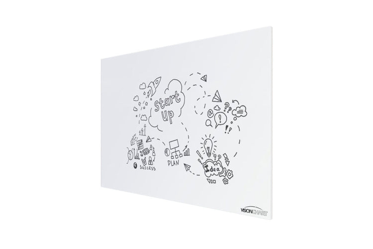 Vision Slim Magnetic Whiteboard [900L x 900W] Vision white 