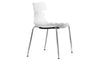 Wave - Cafe / Breakout Area Side Chair 4 Leg White / Black Shell - Thumbnail 2 