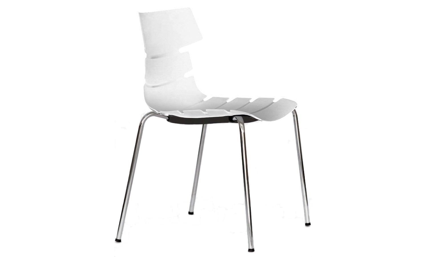 Wave - Cafe / Breakout Area Side Chair 4 Leg White / Black Shell Jasonl white shell 