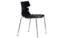  - Wave - Cafe / Breakout Area Side Chair 4 Leg White / Black Shell - 1