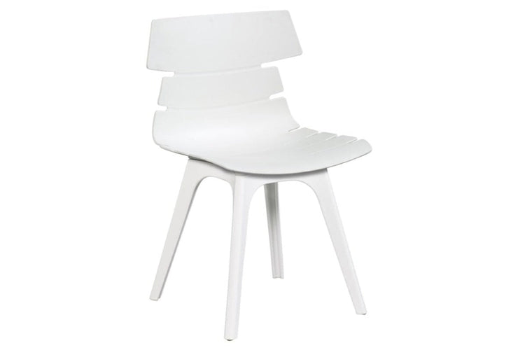 Wave Plastic Chair - Dart Base Jasonl white leg white 