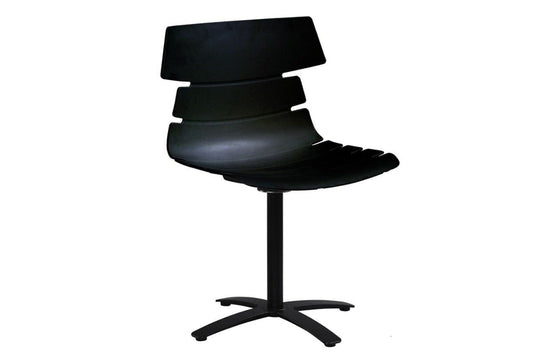 Wave Plastic Chair - Swivel Base Jasonl black plastic 