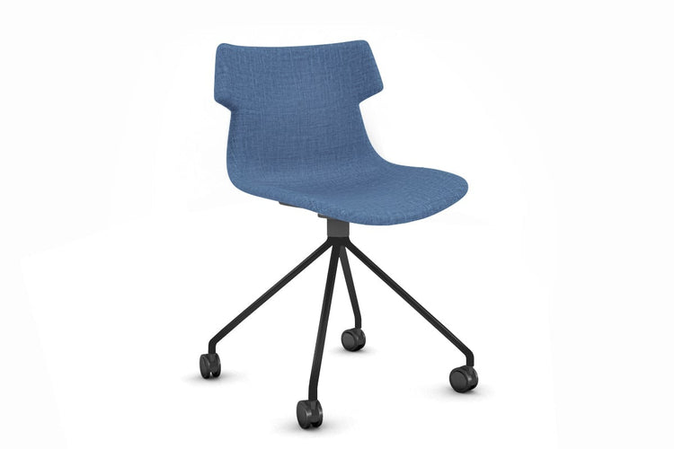 Wave Visitor Chair - Mobile Base Jasonl black blue 