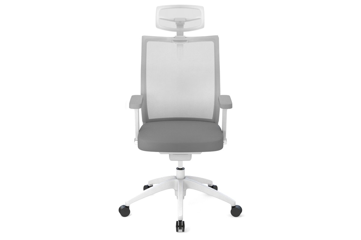You Beauty Managerial Mesh Chair - White [Headrest] Jasonl height adjustable arms 