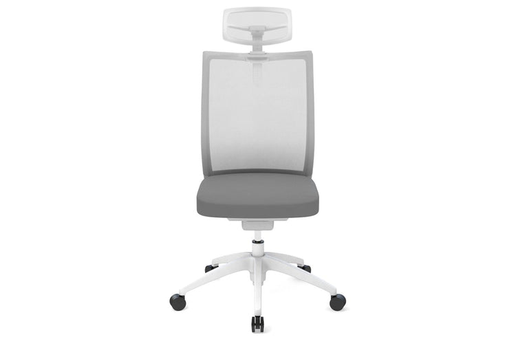 You Beauty Managerial Mesh Chair - White [Headrest] Jasonl no arms 