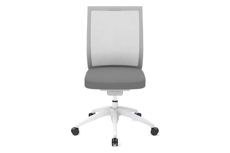 You Beauty Managerial Mesh Chair - White [No headrest] Jasonl no arms 