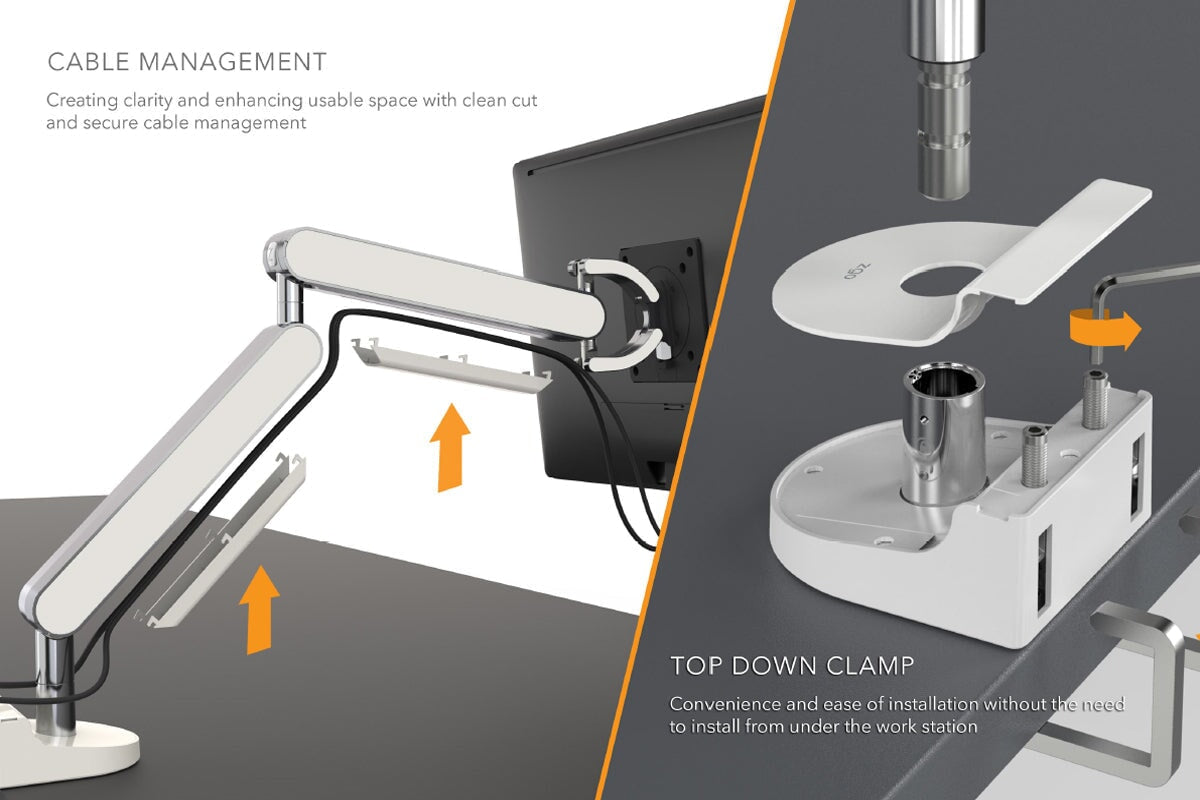 Zgo Dynamic Dual Monitor Arms Zgo 