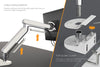 Zgo Dynamic Single Arm with Crossbar for Dual Monitor Arms - Thumbnail 4 