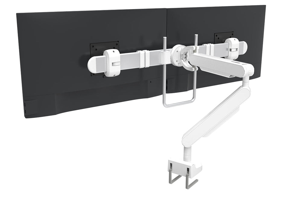 Zgo Dynamic Single Arm with Crossbar for Dual Monitor Arms-white none none