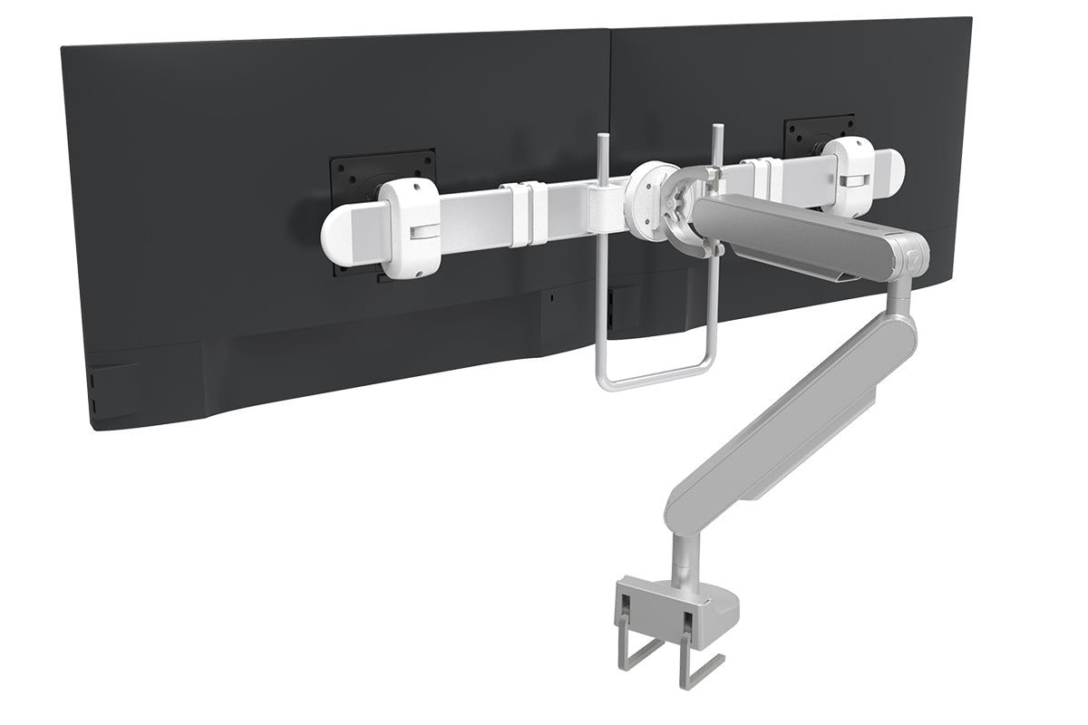 Zgo Dynamic Single Arm with Crossbar for Dual Monitor Arms-silver none none