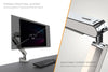 Zgo Dynamic Single Arm with Crossbar for Dual Monitor Arms - Thumbnail 7 