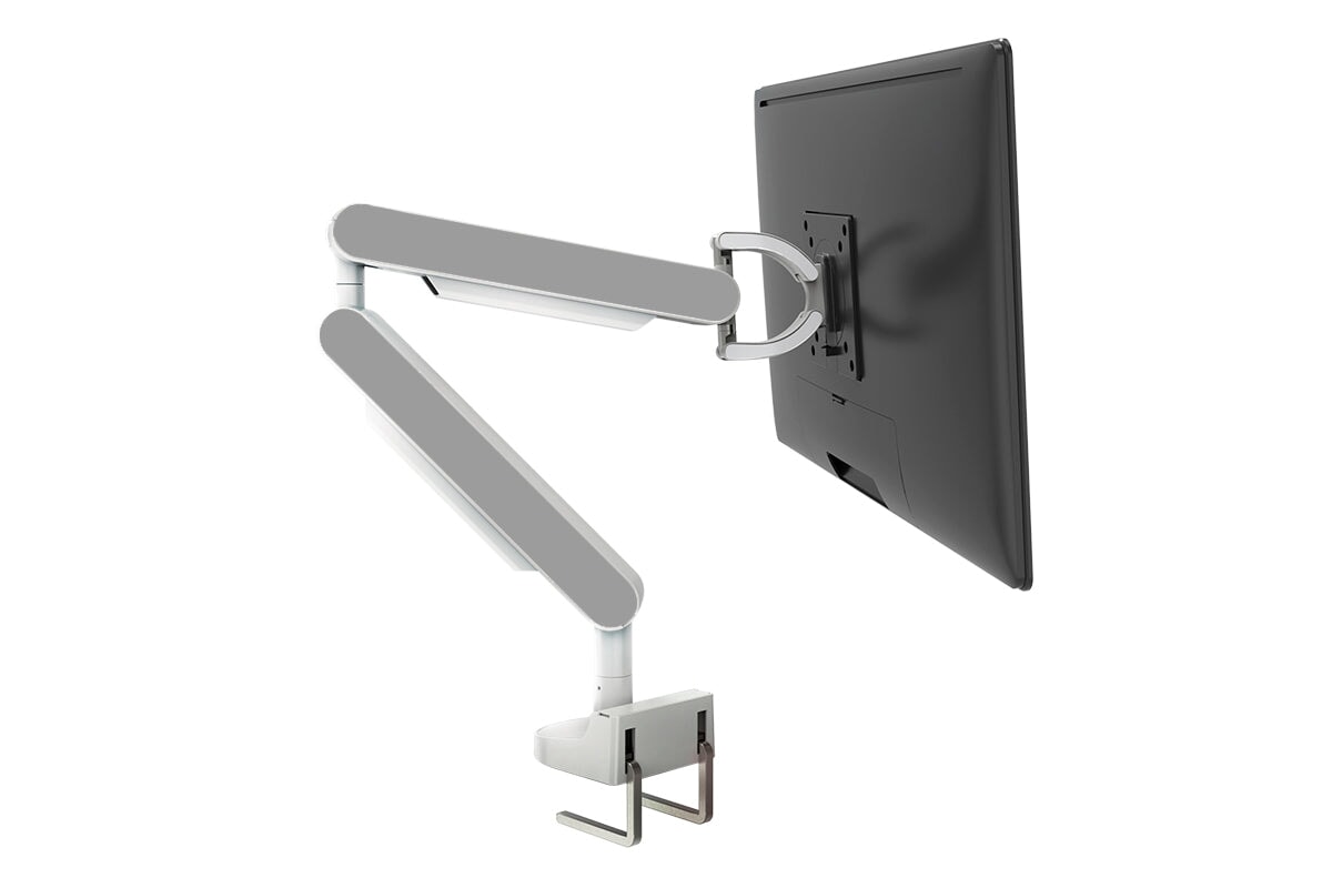 Zgo Dynamic Single Monitor Arm jasonl white arm none grey