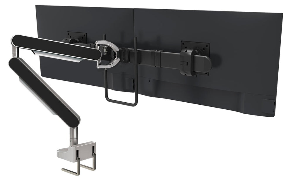 Zgo Dynamic Single Monitor Arm-polished arm black crossbar black