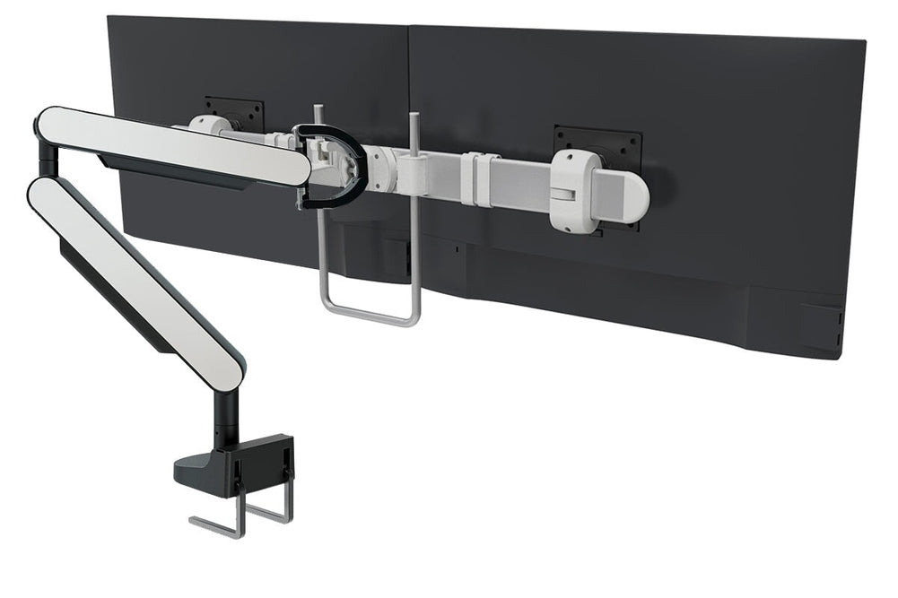 Zgo Dynamic Single Monitor Arm-black arm silver crossbar grey