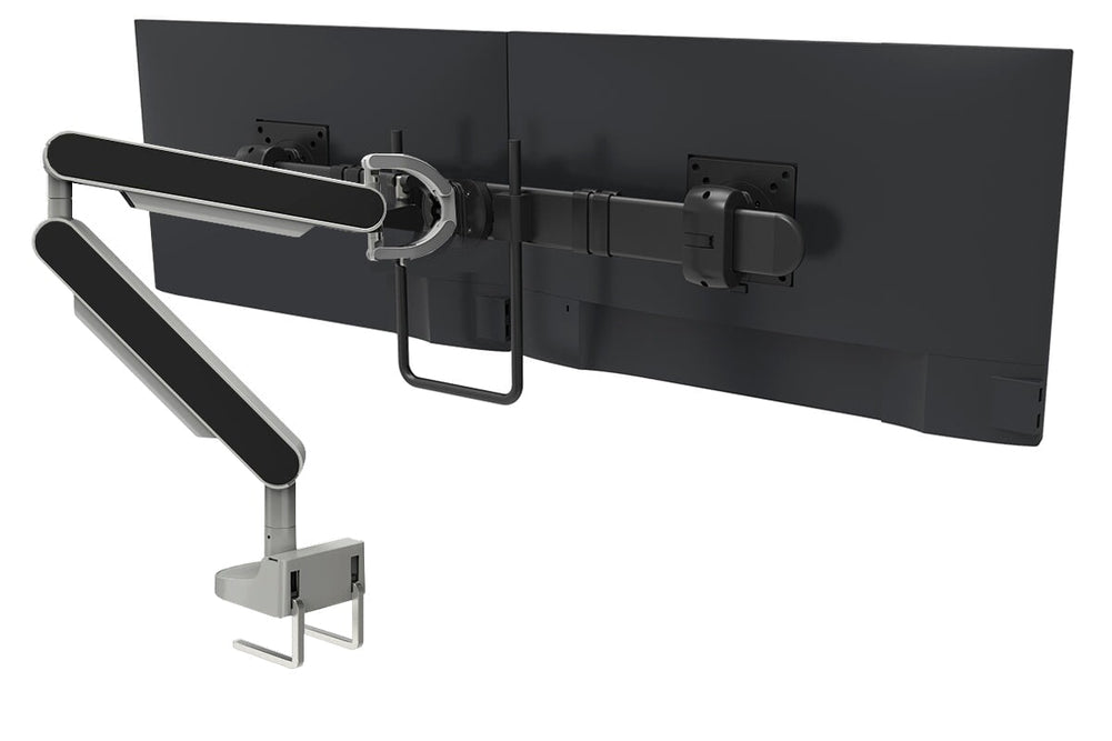 Zgo Dynamic Single Monitor Arm-silver arm black crossbar black