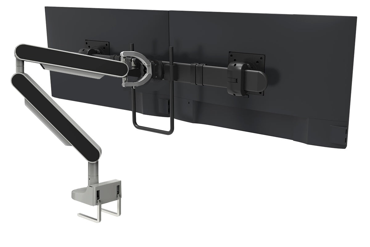 Zgo Dynamic Single Monitor Arm jasonl silver arm black crossbar black