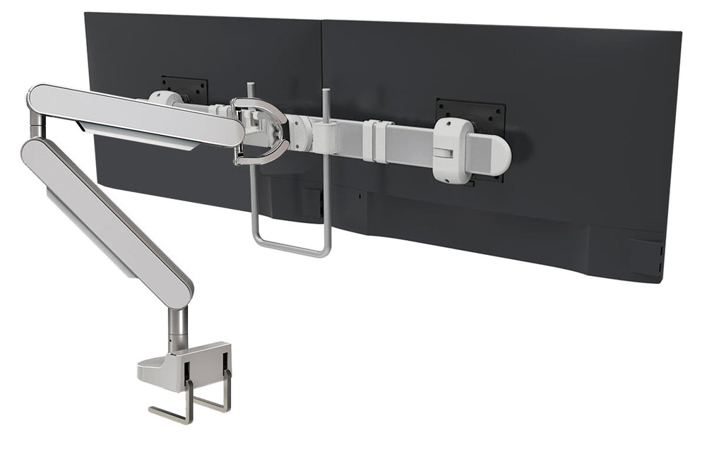 Zgo Dynamic Single Monitor Arm-polished arm silver crossbar none