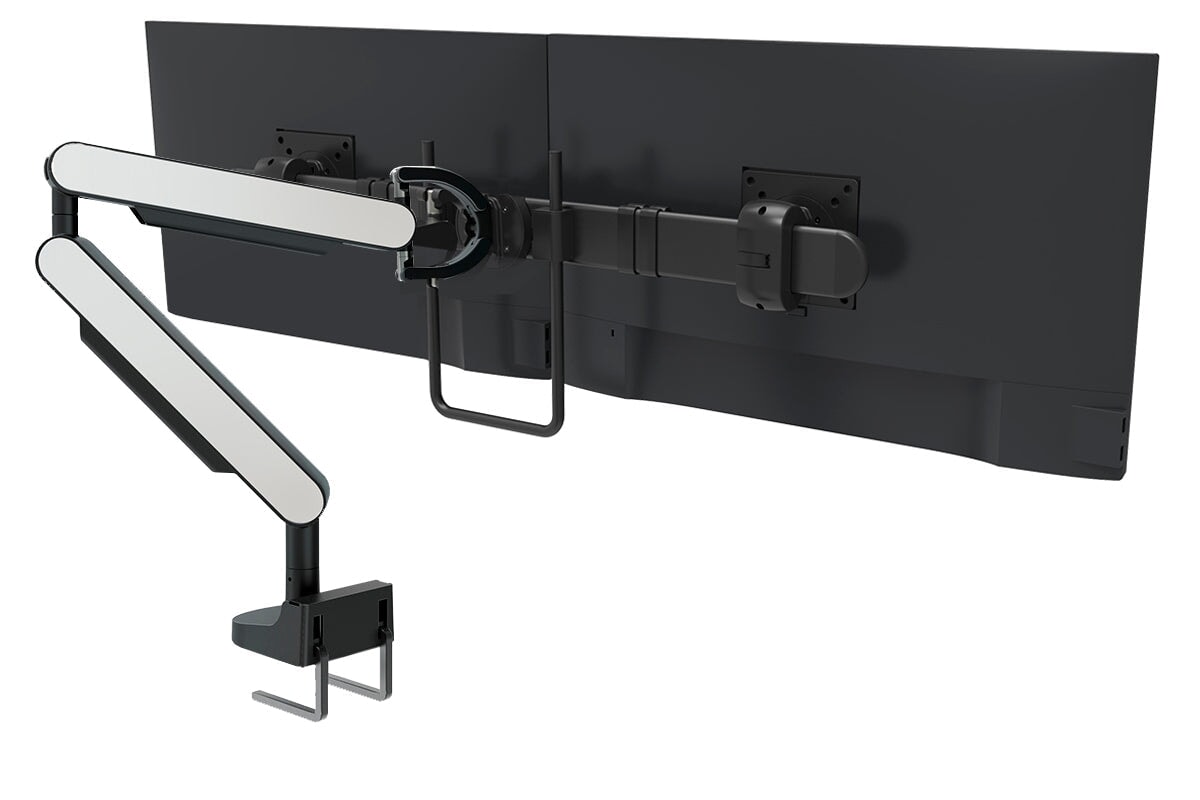 Zgo Dynamic Single Monitor Arm jasonl black arm black crossbar grey