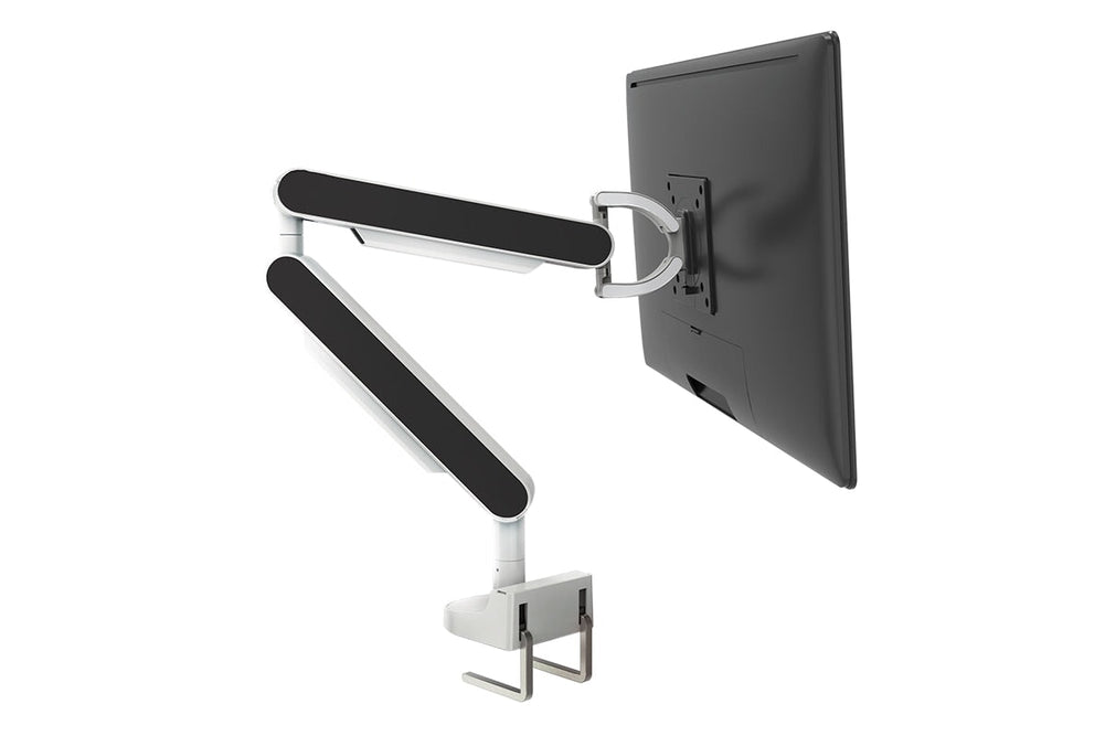Zgo Dynamic Single Monitor Arm-white arm none black