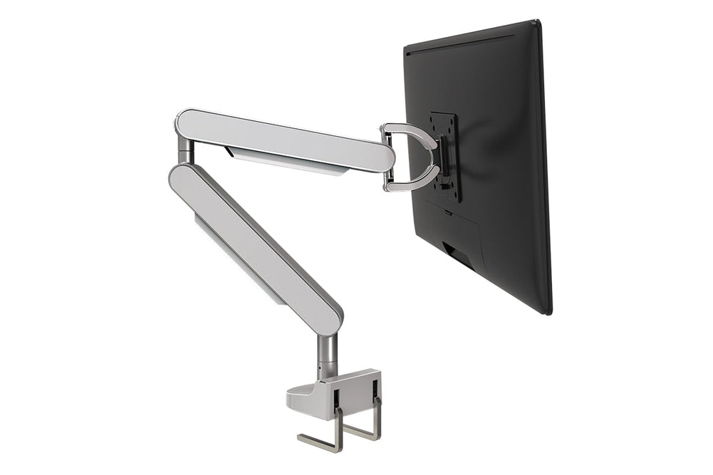 Zgo Dynamic Single Monitor Arm-silver arm none white