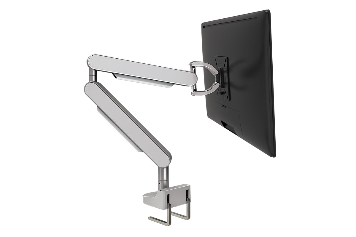 Zgo Dynamic Single Monitor Arm jasonl silver arm none white