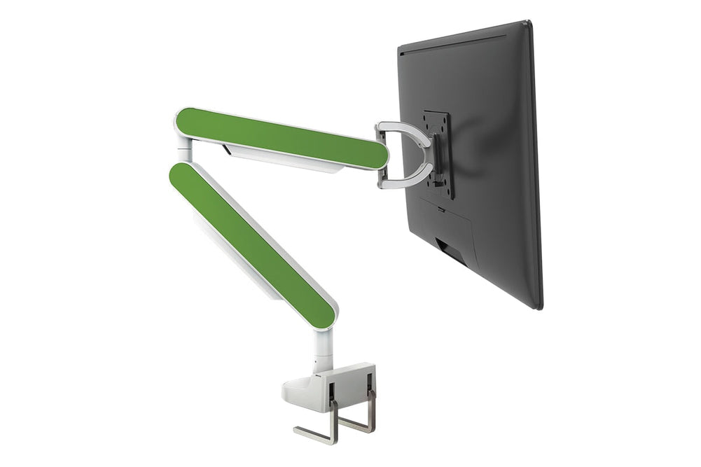 Zgo Dynamic Single Monitor Arm-white arm none green
