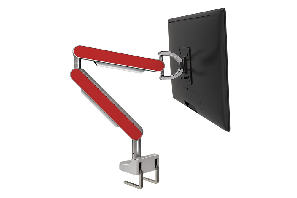 Zgo Dynamic Single Monitor Arm-silver arm none red